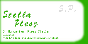 stella plesz business card